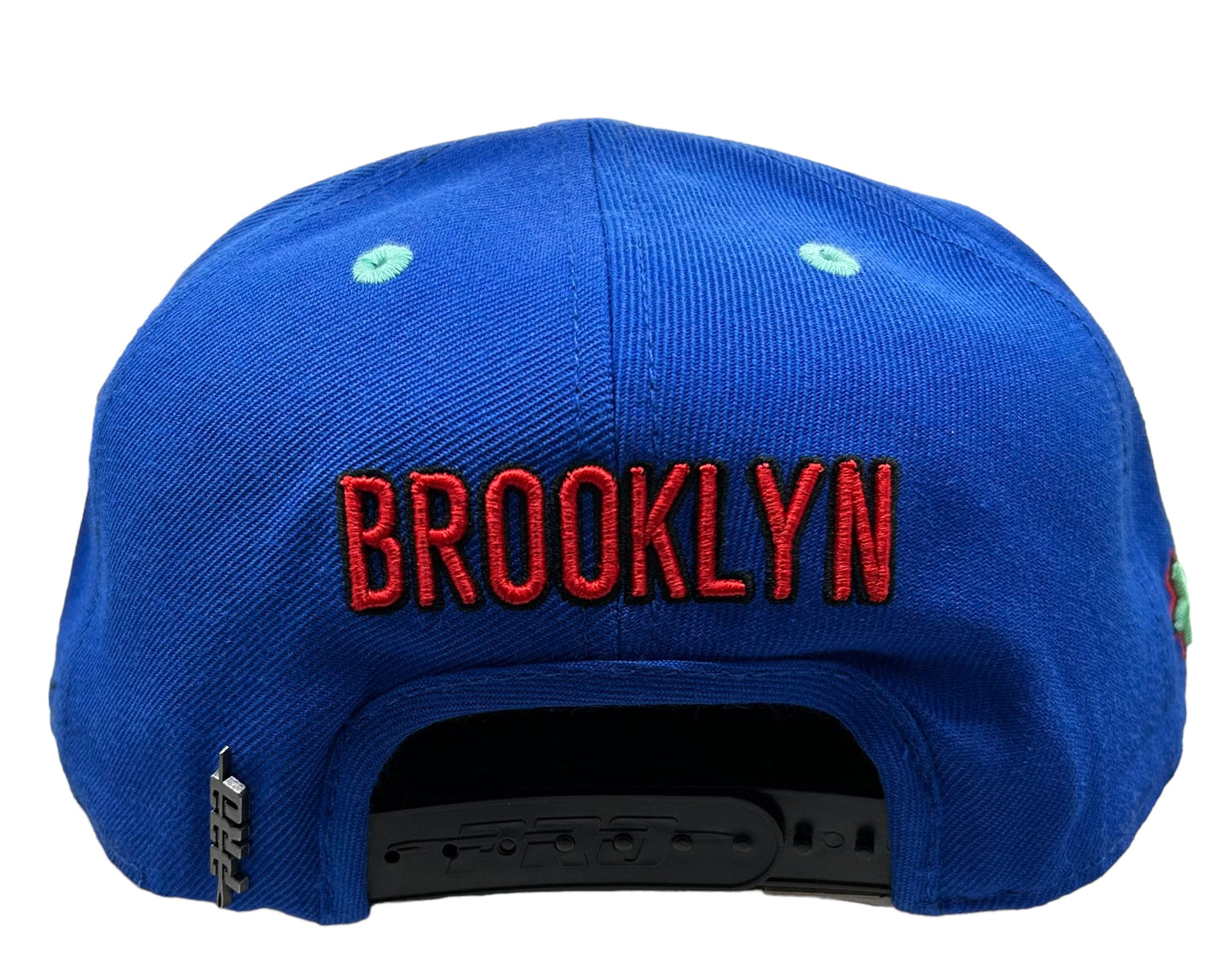 NEW Brooklyn Nets PRO STANDARD SnapBack Hat 2 Tone  Ball Logo Blue Black Mint UV