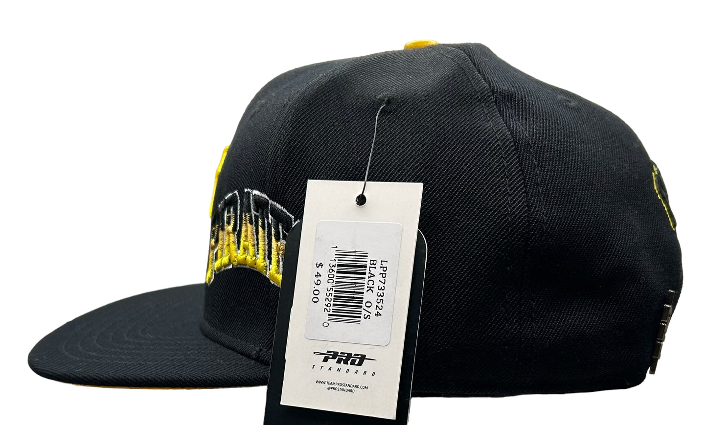 NEW Pittsburg Pirates PRO STANDARD SnapBack Hat Pirates Side Logo  Yellow UV