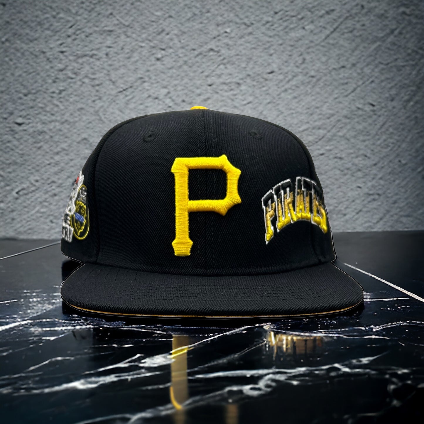 NEW Pittsburg Pirates PRO STANDARD SnapBack Hat Pirates Side Logo  Yellow UV