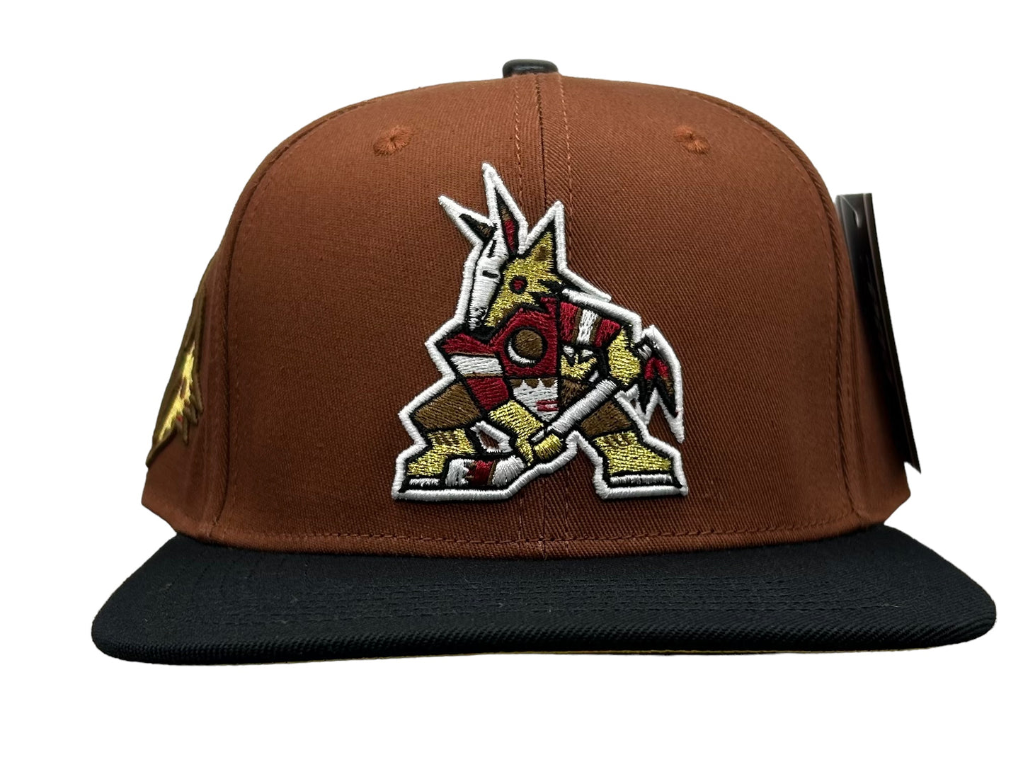 NEW Arizona Coyotes PRO STANDARD 2 Tone Brown SnapBack Hat Yellow UV NHL