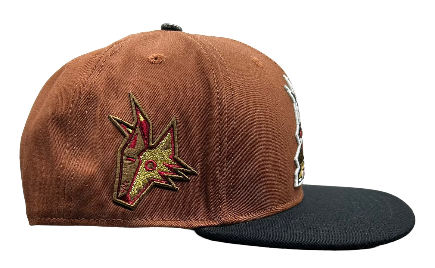 NEW Arizona Coyotes PRO STANDARD 2 Tone Brown SnapBack Hat Yellow UV NHL