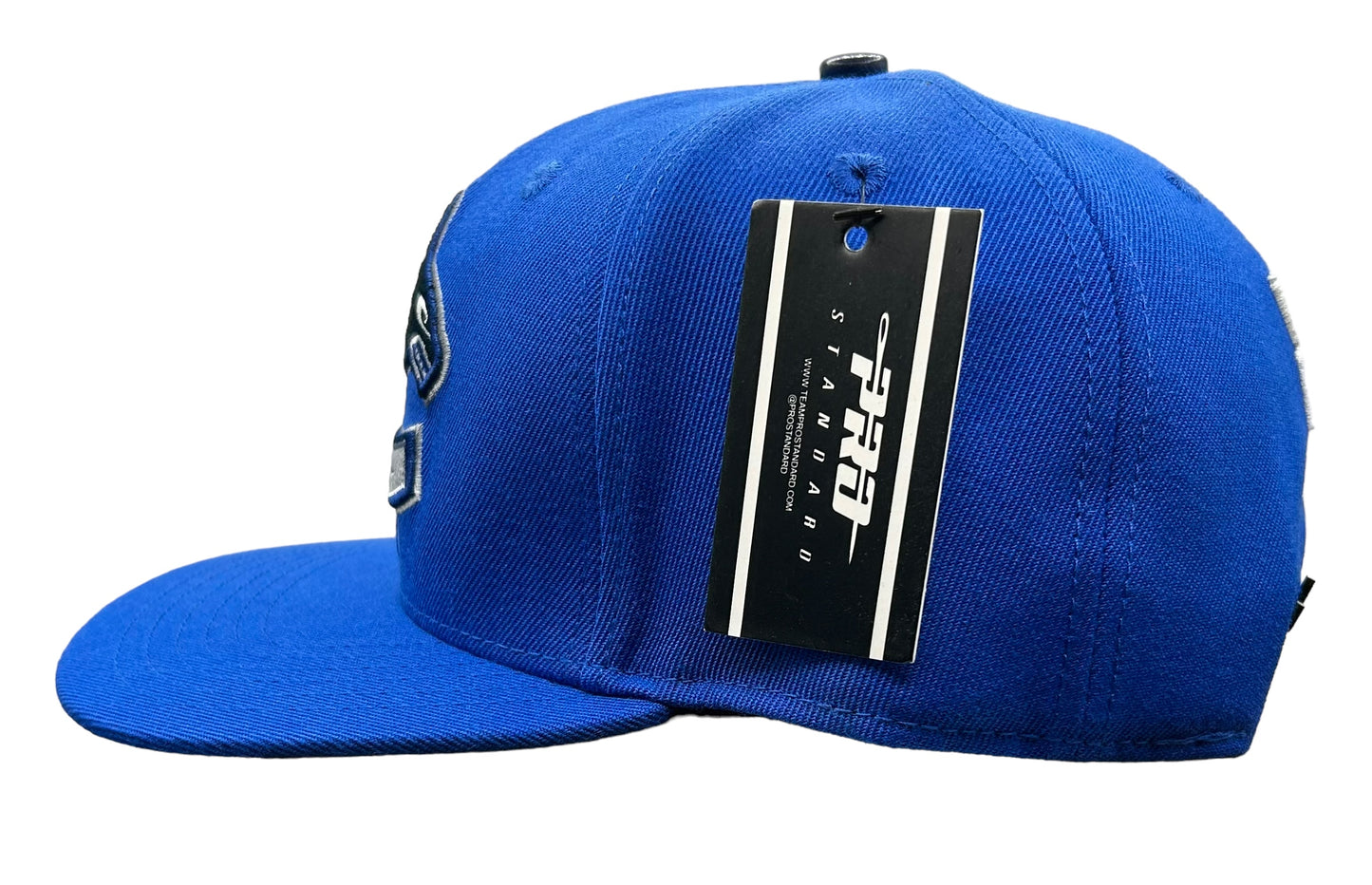 New Vancouver Canucks PRO STANDARD Blue SnapBack Hat Gray UV Flat Brim