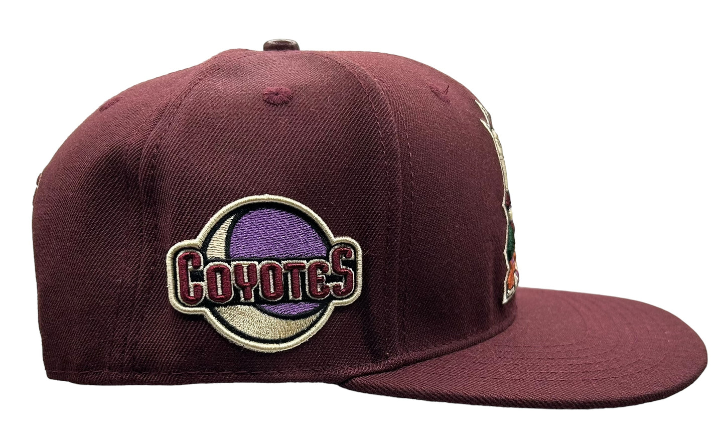 NEW Arizona Coyotes PRO STANDARD Burgundy Wool SnapBack Hat Moon Side Patch