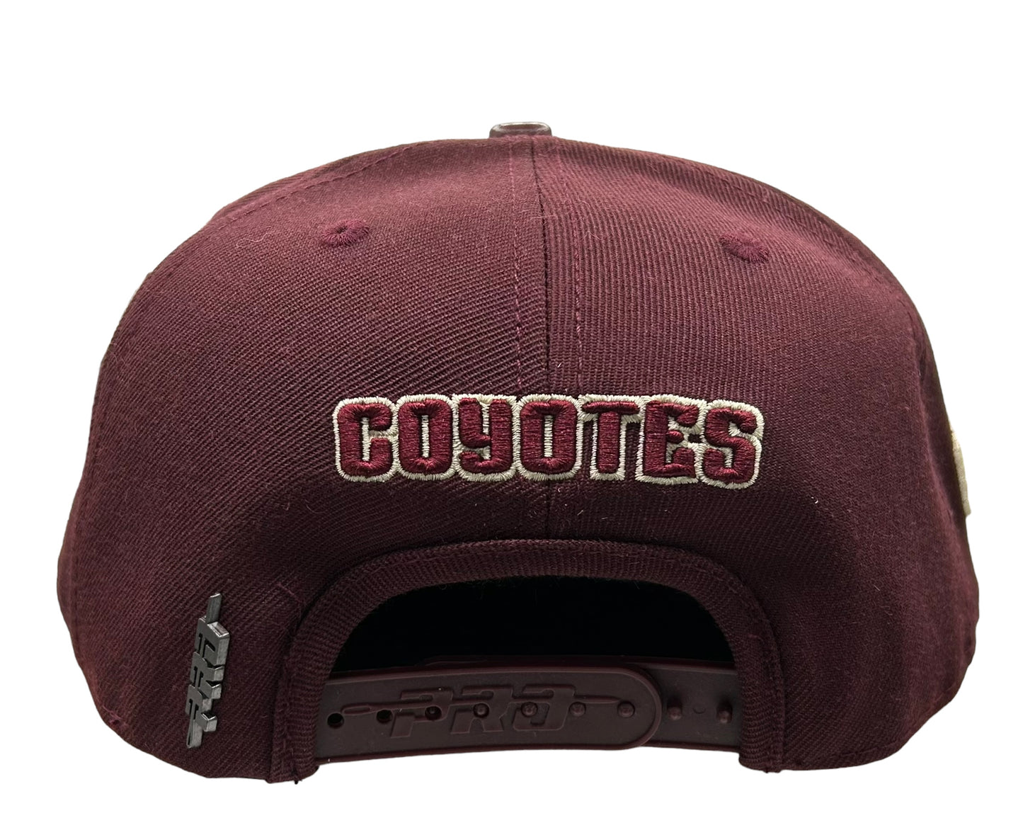 NEW Arizona Coyotes PRO STANDARD Burgundy Wool SnapBack Hat Moon Side Patch