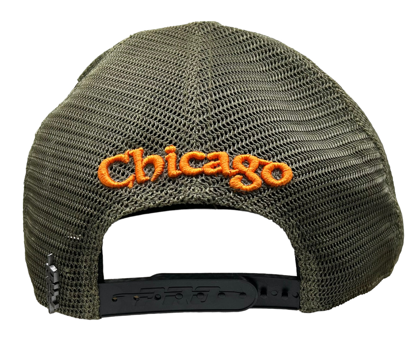 NEW Chicago Blackhawks Pro Standard Trucker SnapBack Hat Curved Brim Olive Green