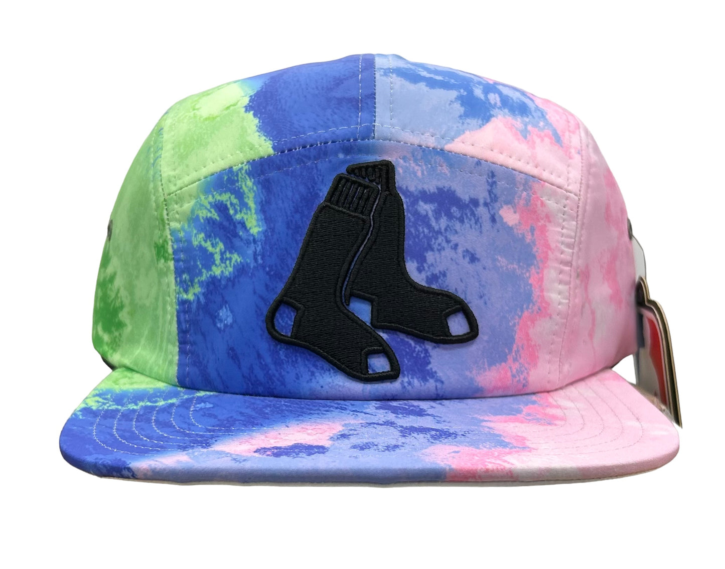 New Boston Red Sox PRO STANDARD 5 Panel Strapback Hat Dip Tie Dye Unisex Cap