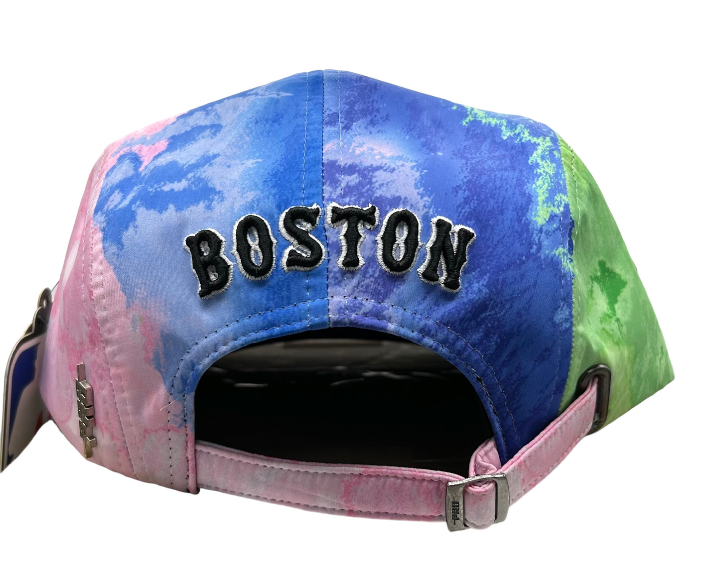 New Boston Red Sox PRO STANDARD 5 Panel Strapback Hat Dip Tie Dye Unisex Cap