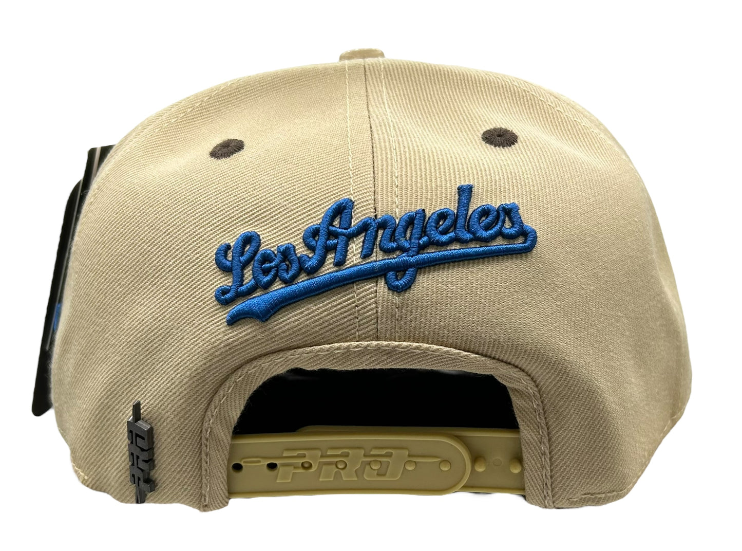 New Los Angeles Dodgers Pro Standard SnapBack Hat Beige Old English Logo Beige