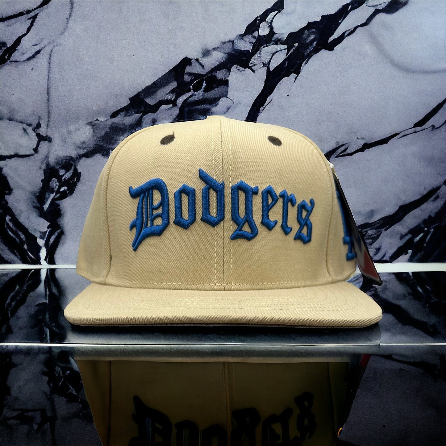 New Los Angeles Dodgers Pro Standard SnapBack Hat Beige Old English Logo Beige