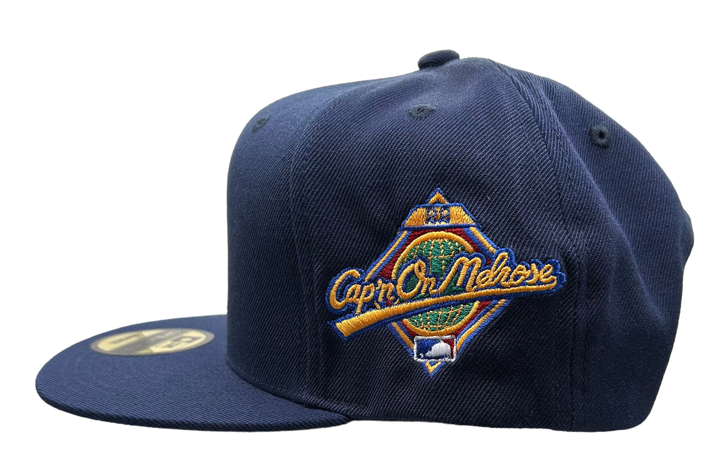 New Capn On Melrose Los Angeles Dodgers Navy Blue SnapBack Hat Flat Brim Cap