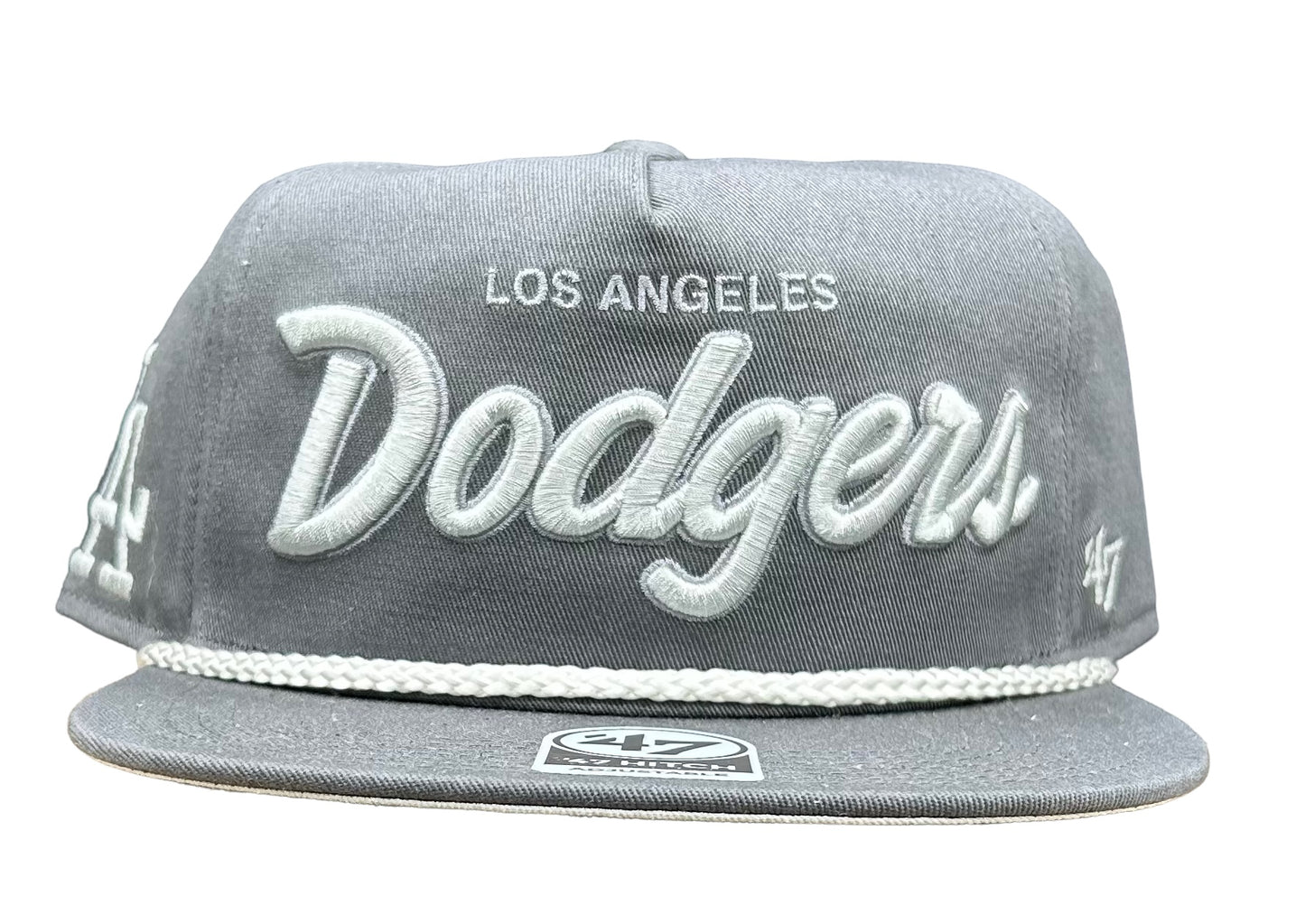 NEW Los Angeles Dodgers 47 Brand Rope Hitch SnapBack Hat Flat Brim Cap