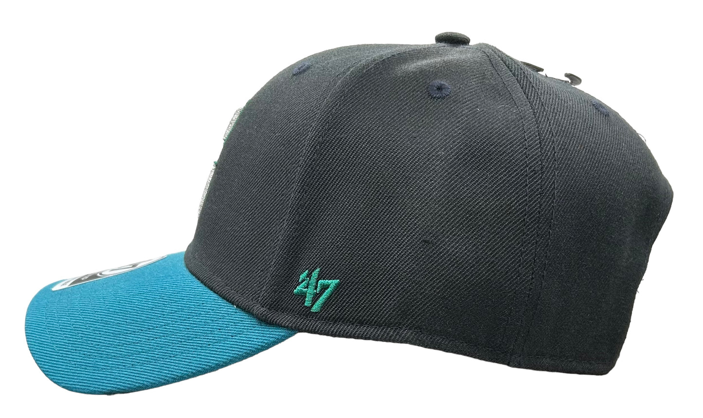 NEW Seattle Mariners 47 Brand MVP  2 Tone Curved  Cap Adjustable Strap Hat