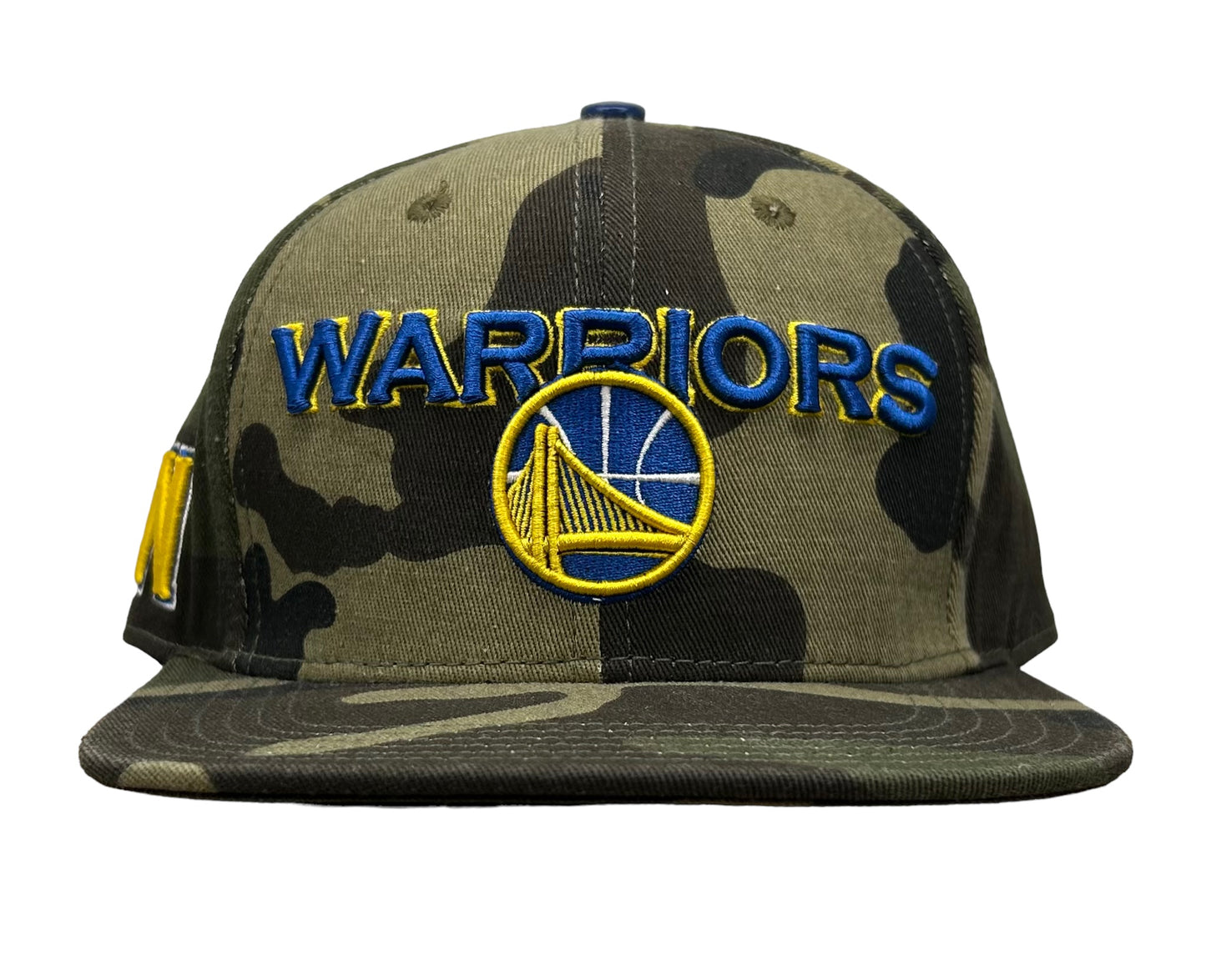 NEW Golden State Warriors PRO STANDARD Camouflage Leather Strapback Hat Camo Cap