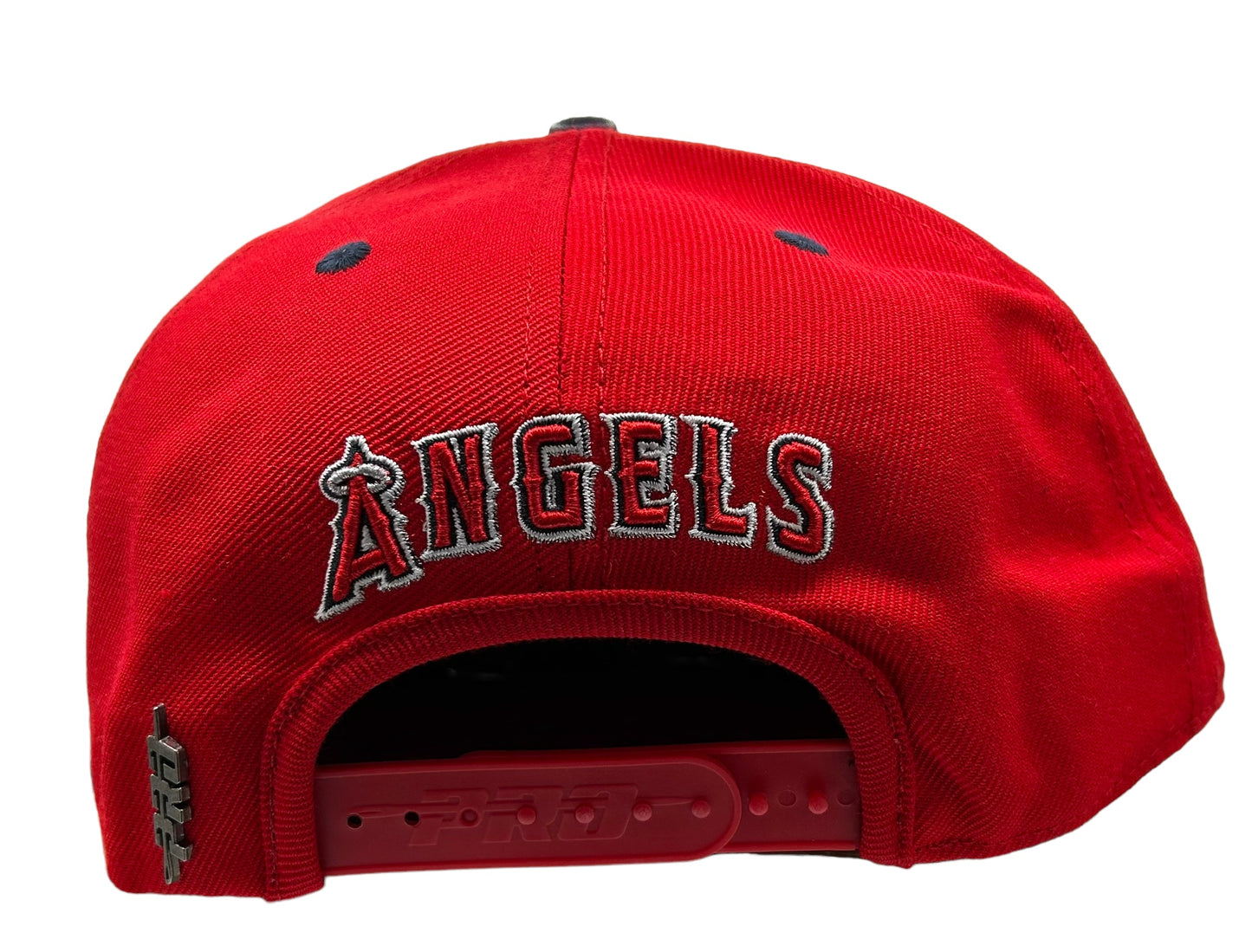 NEW Los Angeles Angels PRO Standard Red Snapback Hat Flat Brim Cap Side Script