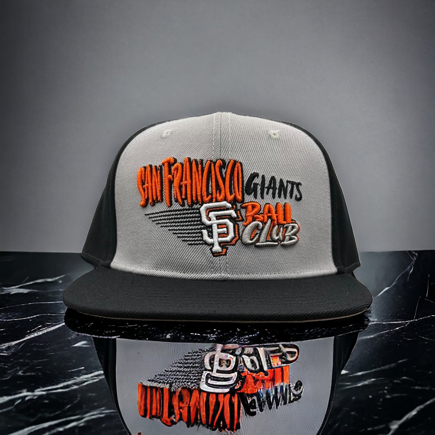 NEW San Francisco Giants PRO STANDARD 2 Tone Snapback Hat Flat Brim Cap Gray UV