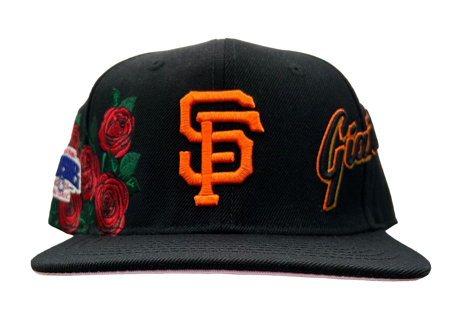 NEW San Francisco Giants PRO STANDARD Black Rose Snapback Hat Flat Brim Cap