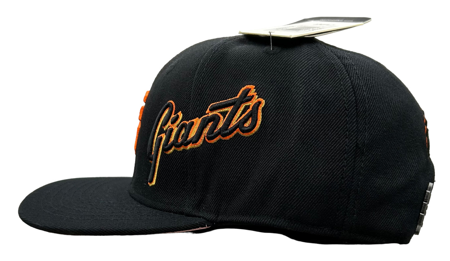 NEW San Francisco Giants PRO STANDARD Black Rose Snapback Hat Flat Brim Cap