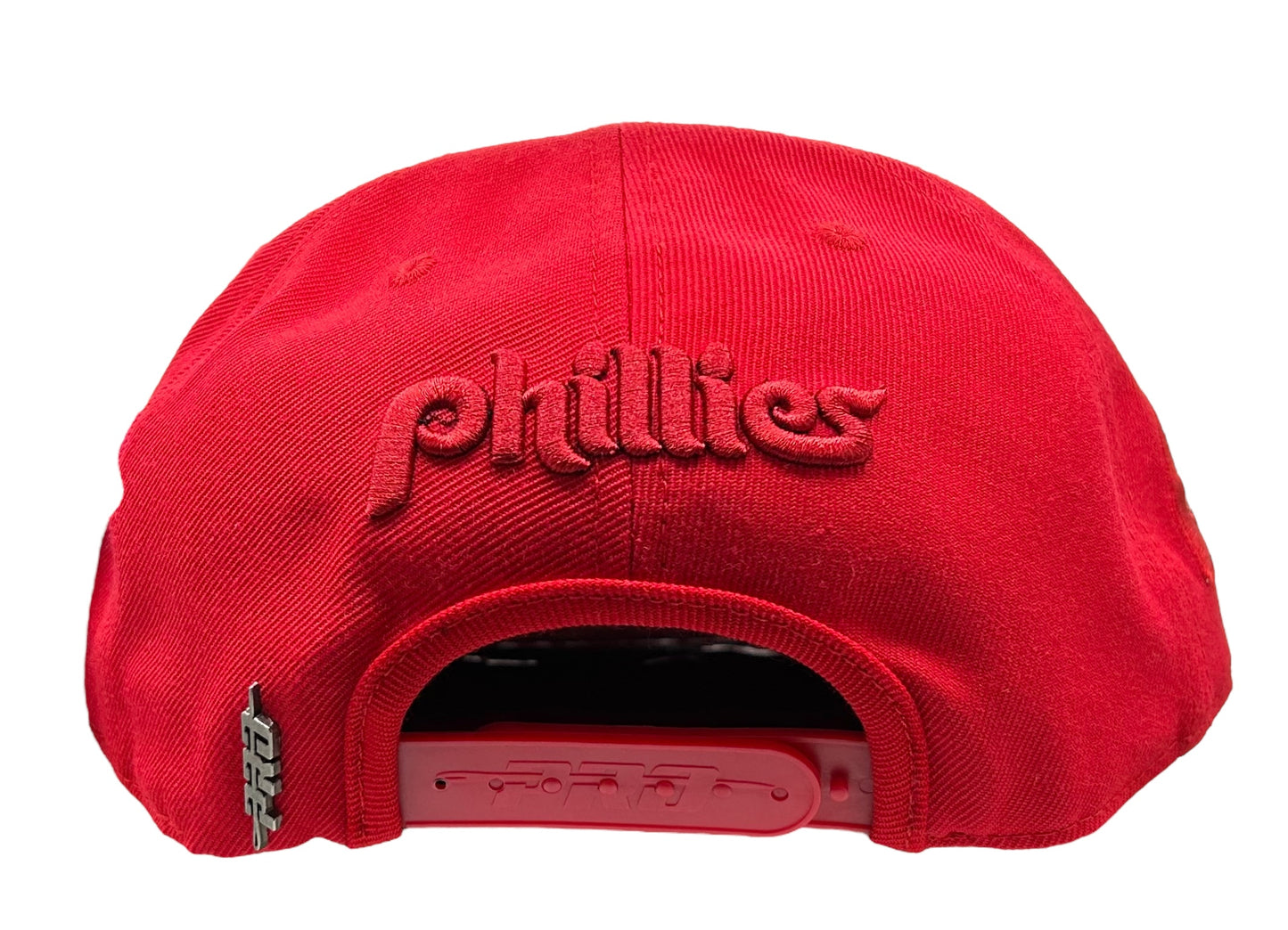 NEW Philadelphia Phillies PRO STANDARD Triple Red Snapback Hat Flat Brim Cap