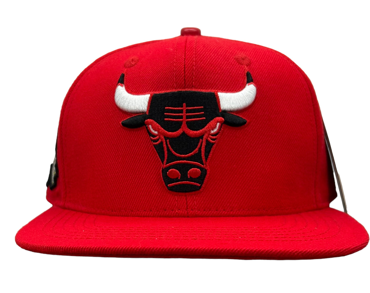 NEW Chicago Bulls PRO STANDARD Red Snapback Hat Championship Side Patch