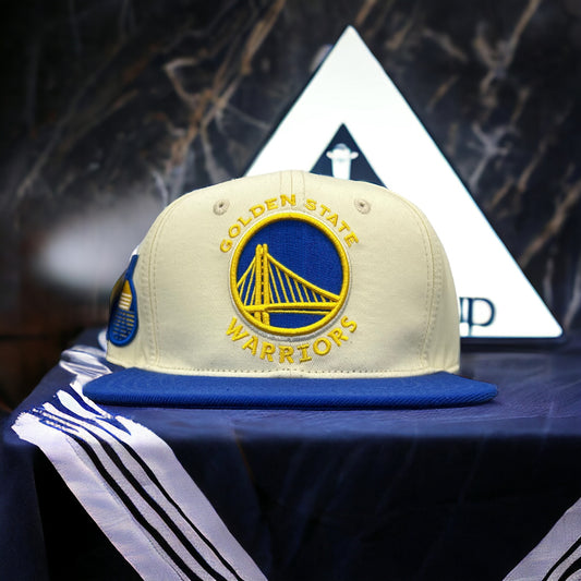 NEW Golden State Warriors PRO STANDARD 2 Tone Snapback Hat Flat Brim Cap