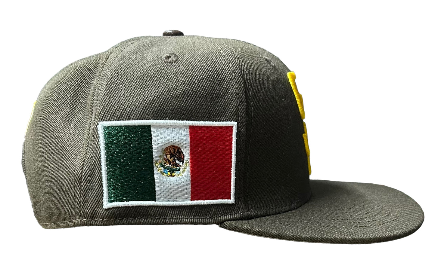 NEW San Diego Padres PRO STANDARD Snapback Hat Flat Brim Cap Mexico Side Patch