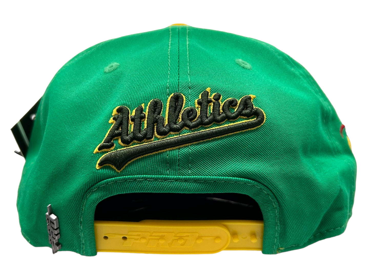 NEW Oakland Athletics PRO STANDARD SnapBack Side Script Logo Green Cap Flat Brim