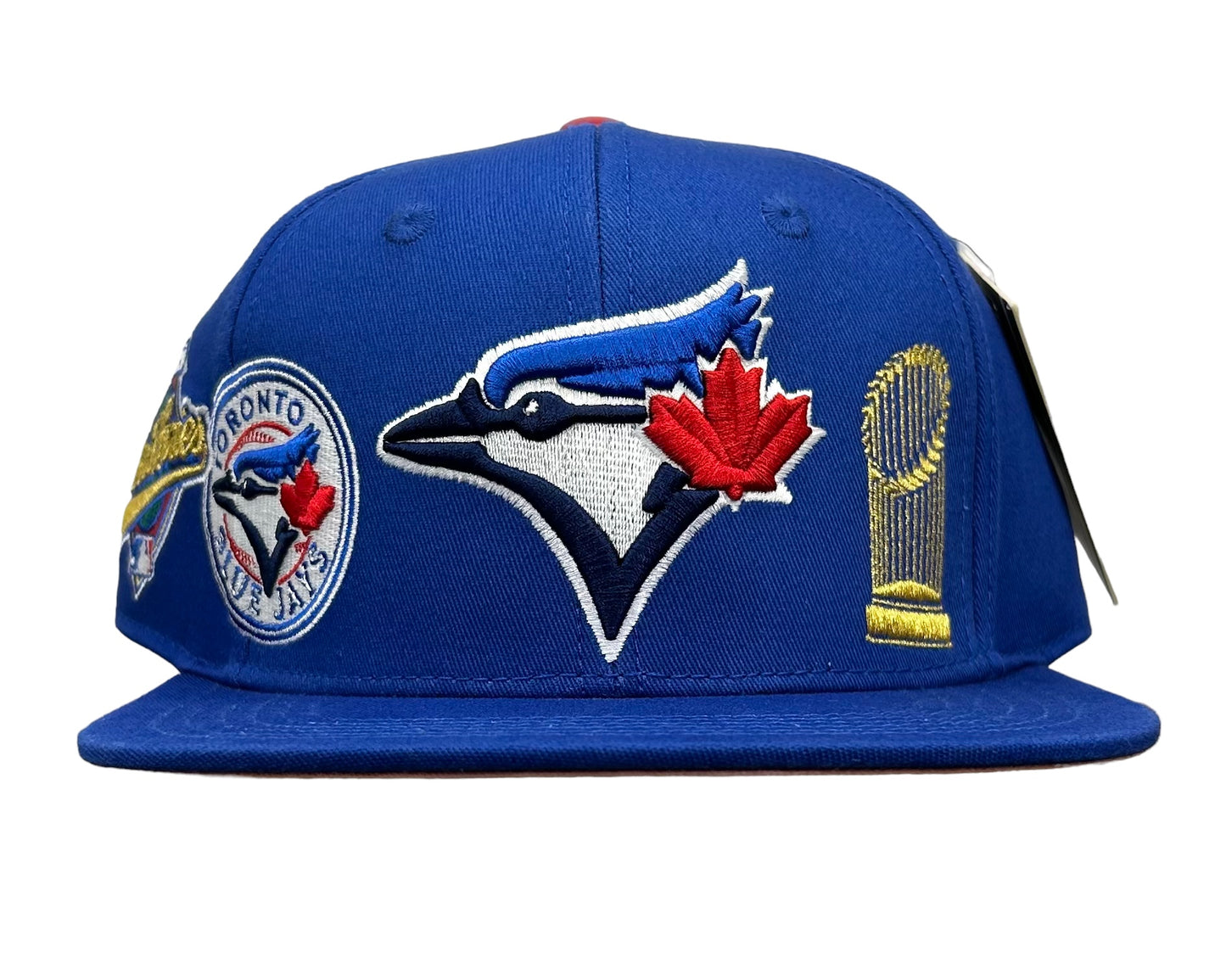 NEW Toronto Blue Jays PRO STANDARD Double Logo Championship SnapBack Hat Pink UV