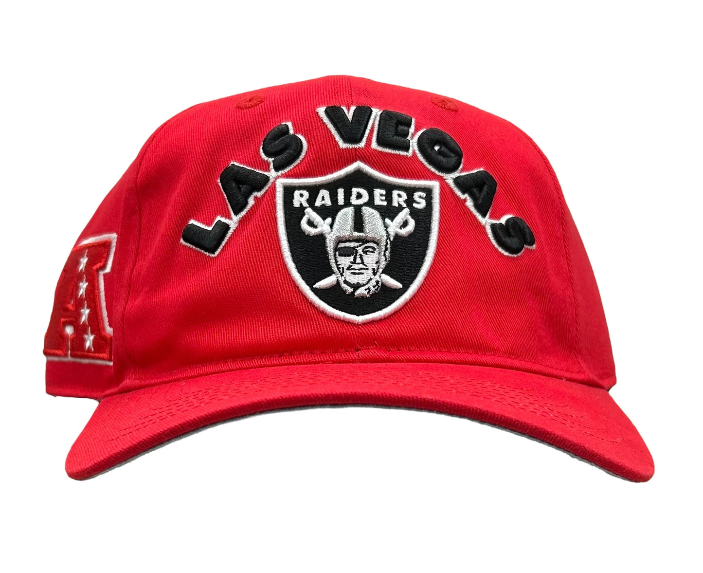 New Las Vegas Raiders PRO STANDARD Leather Strapback Cap Red Dad Baseball Cap