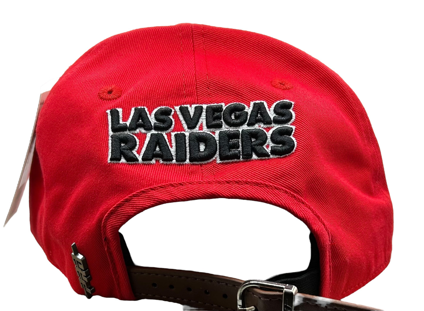 New Las Vegas Raiders PRO STANDARD Leather Strapback Cap Red Dad Baseball Cap