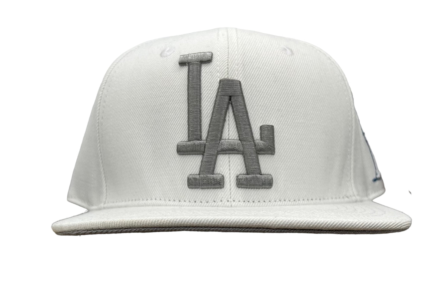 NEW Los Angeles Dodgers PRO STANDARD White SnapBack Hat Men’s Flat Brim Cap