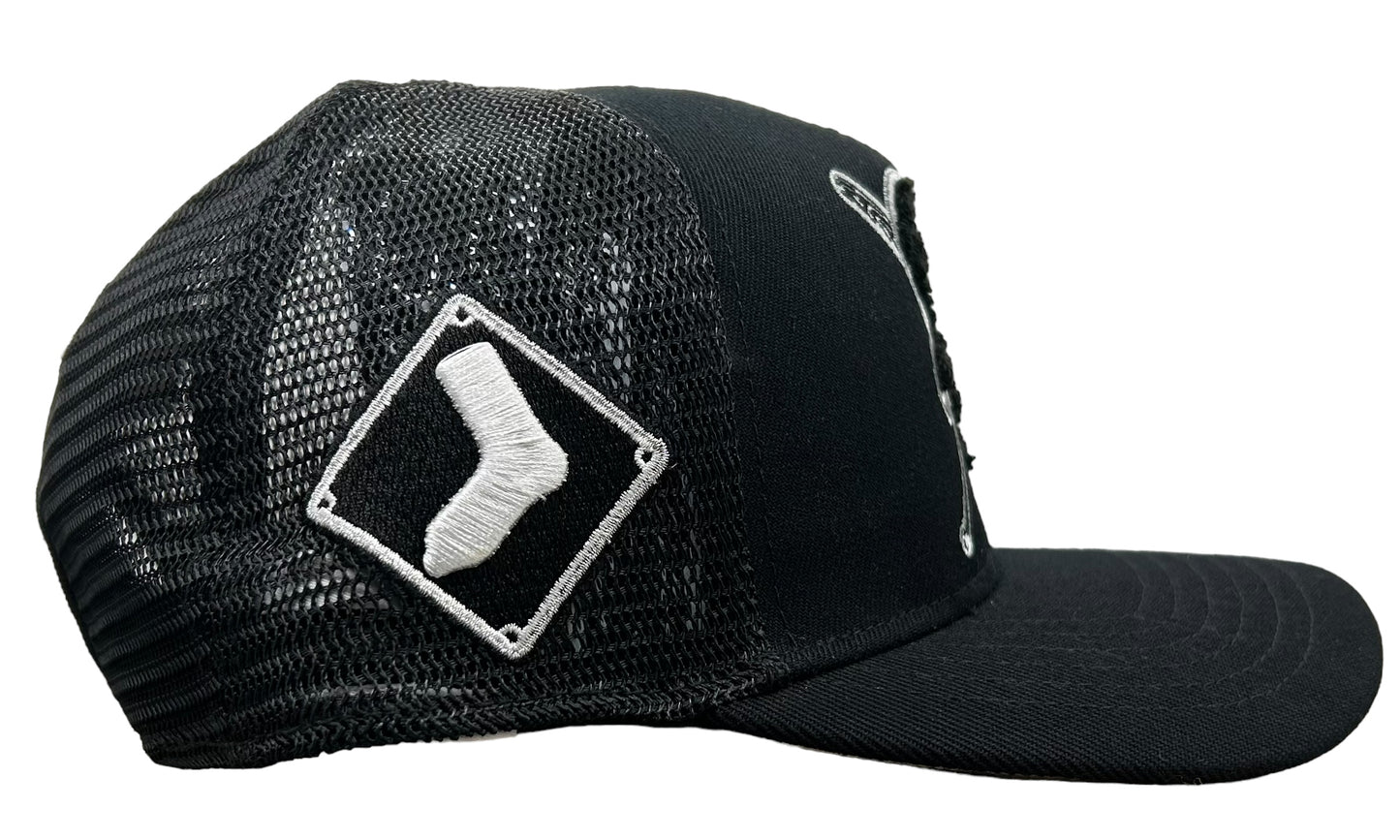 NEW Chicago White Sox PRO STANDARD Trucker SnapBack Hat  Curved Brim White UV