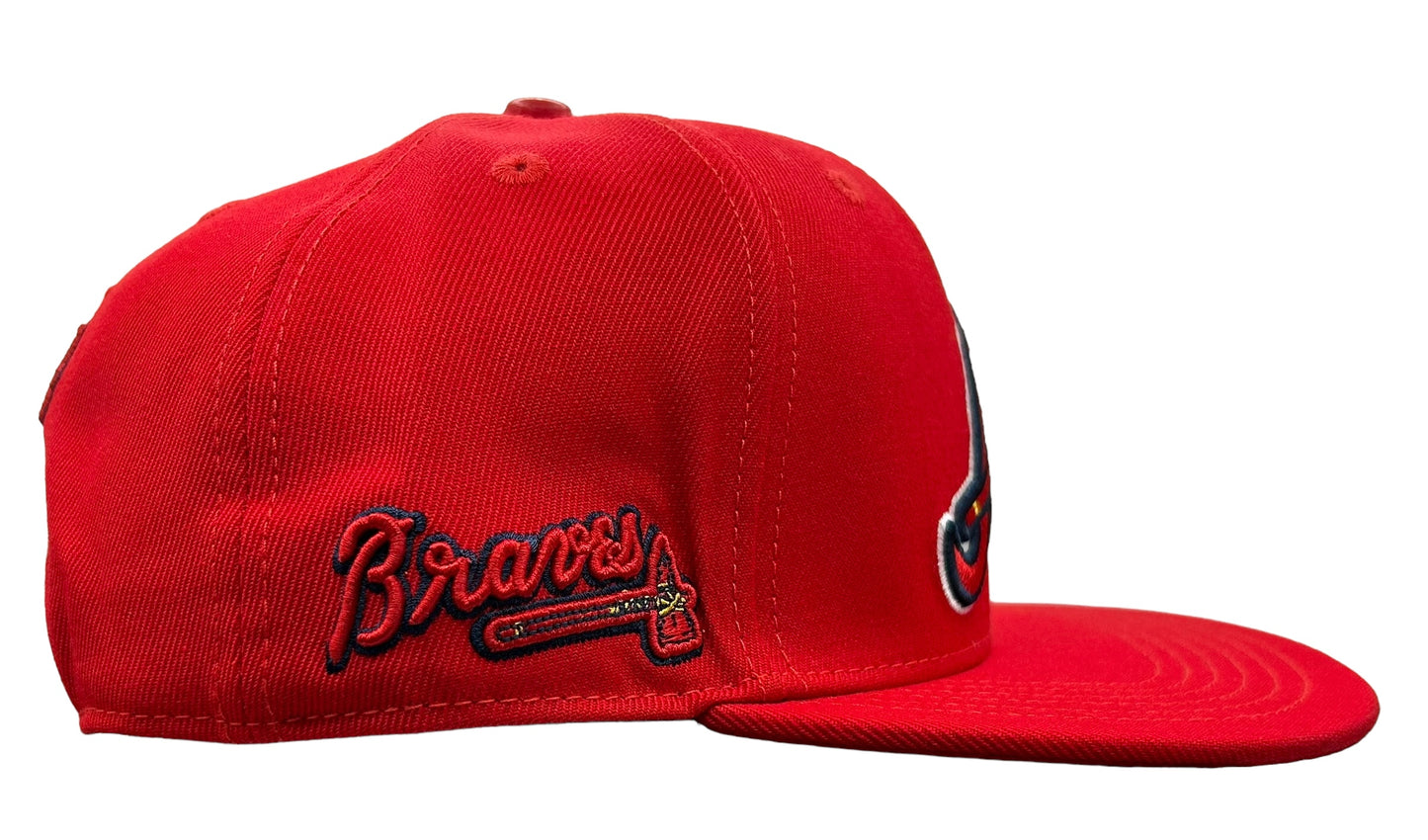 NEW Atlanta Braves PRO STANDARD Classic Logo SnapBack Hat Flat Brim Baseball Cap