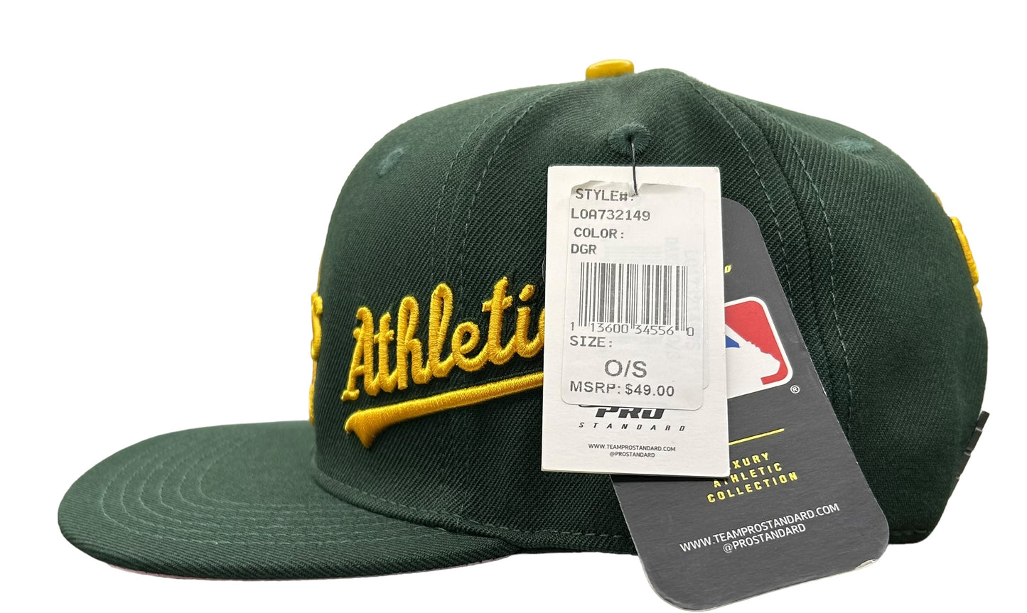 NEW Oakland Athletics A’s PRO STANDARD SnapBack Hat Rose Side Patch Pink UV