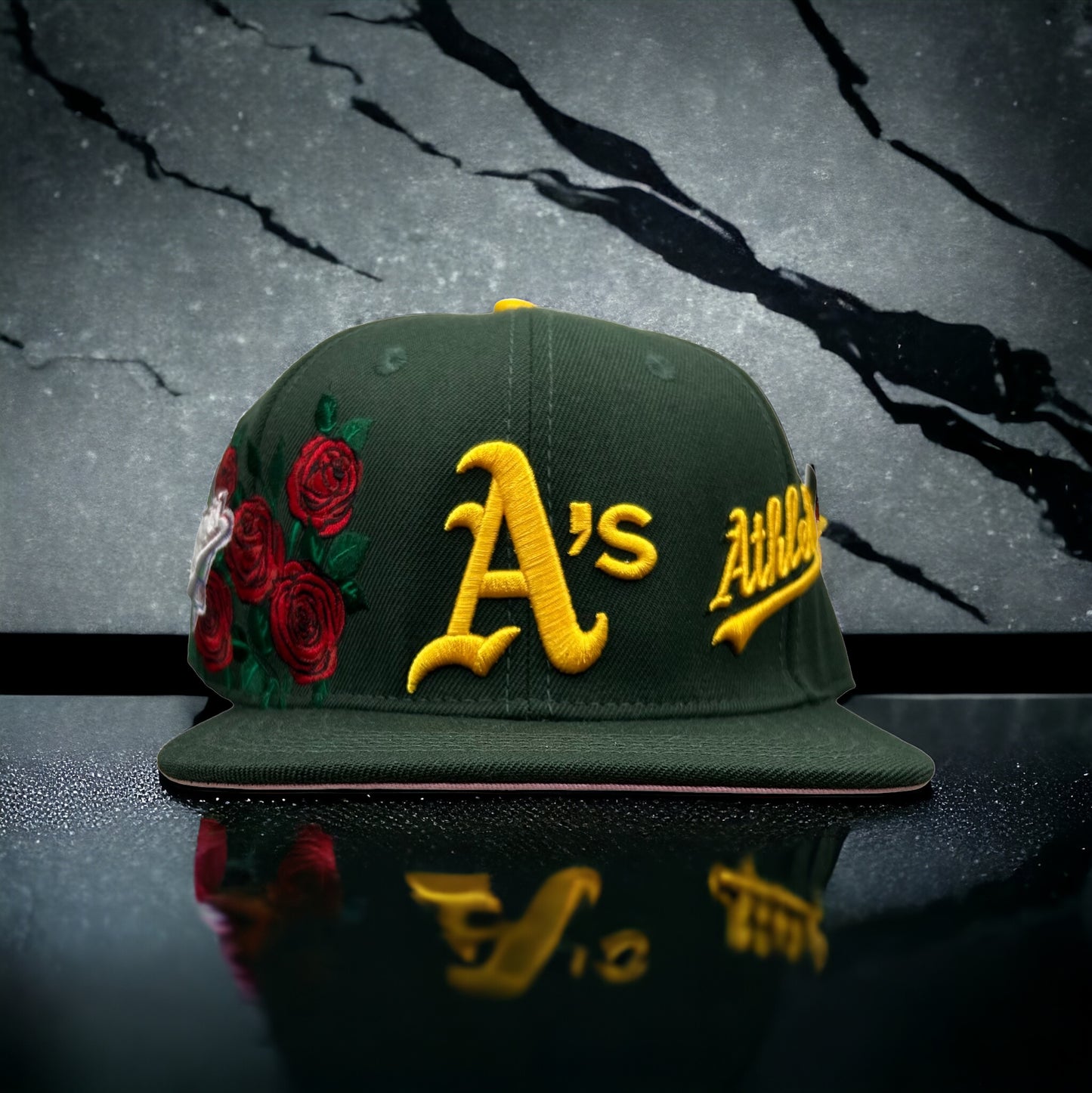 NEW Oakland Athletics A’s PRO STANDARD SnapBack Hat Rose Side Patch Pink UV