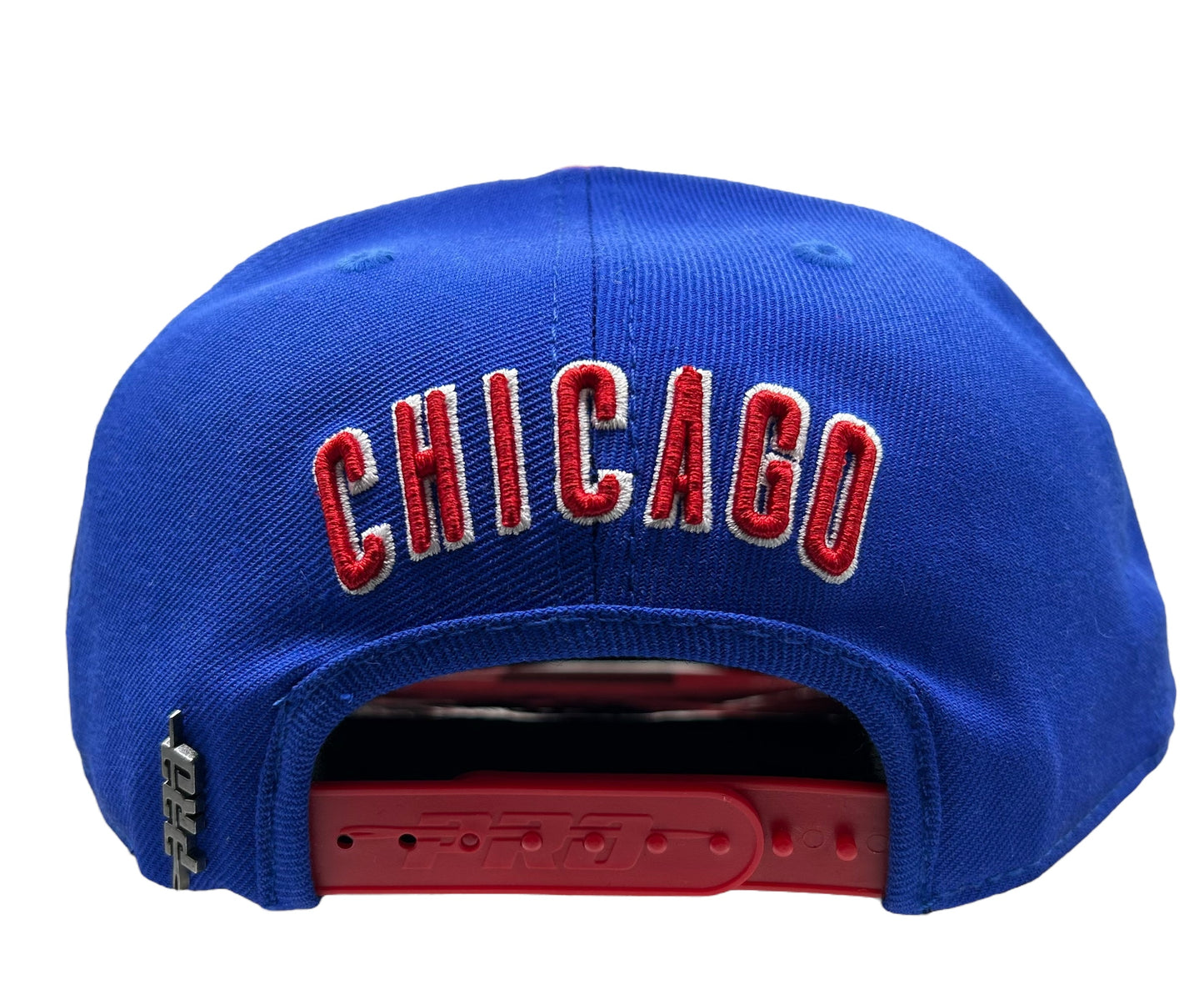 NEW Chicago Cubs PRO STANDARD SnapBack Hat Side Spellout Logo Blue Baseball Cap