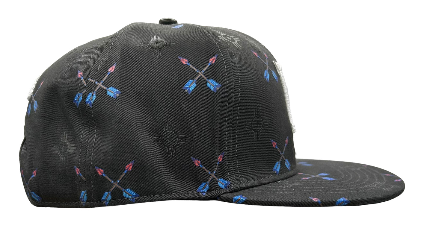 New Los Angeles Dodgers PRO STANDARD SnapBack Hat Flat Brim Cap Arrows AOP