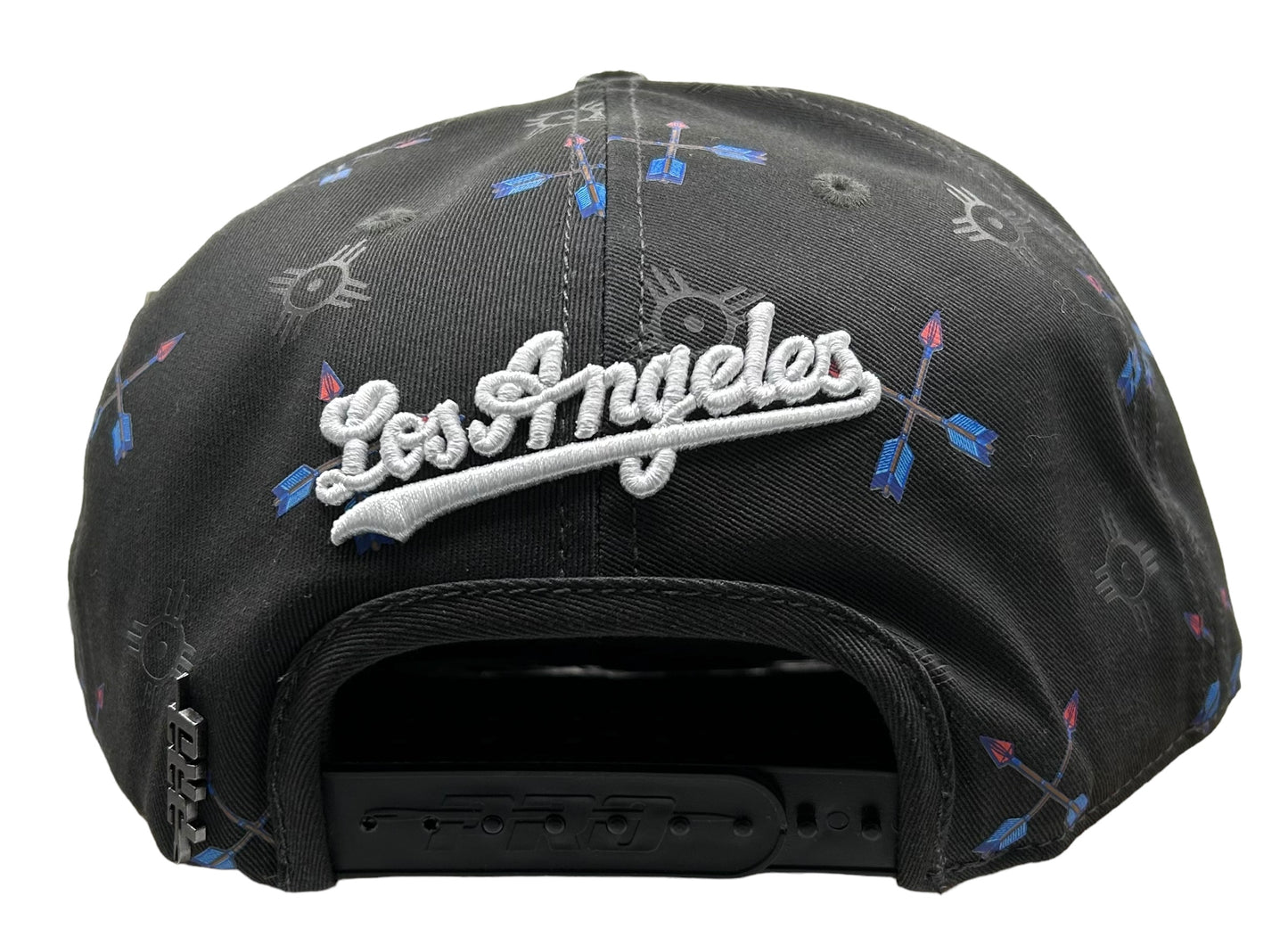 New Los Angeles Dodgers PRO STANDARD SnapBack Hat Flat Brim Cap Arrows AOP