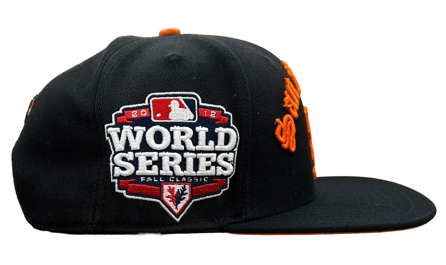 San Francisco Giants PRO STANDARD Stacked Logo SnapBack Hat World Series Patch