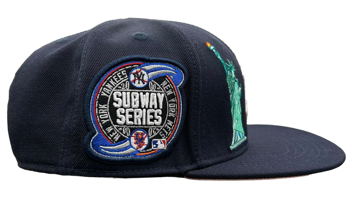 New York Yankees PRO STANDARD SnapBack Hat Subway Series Side Patch Pink UV Cap