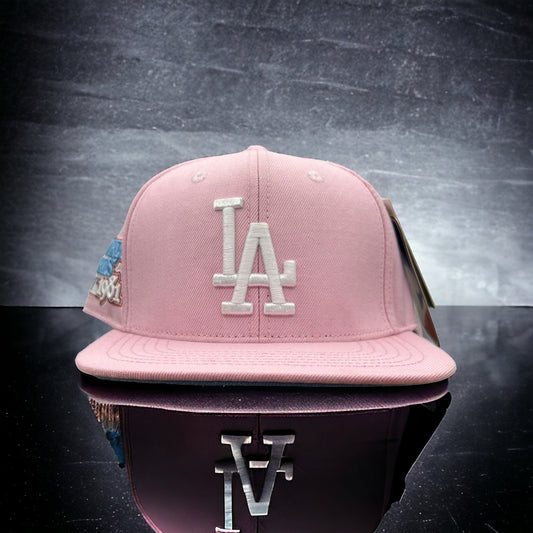 NEW Los Angeles Dodgers PRO STANDARD Pink SnapBack Hat 1981 World Series Patch