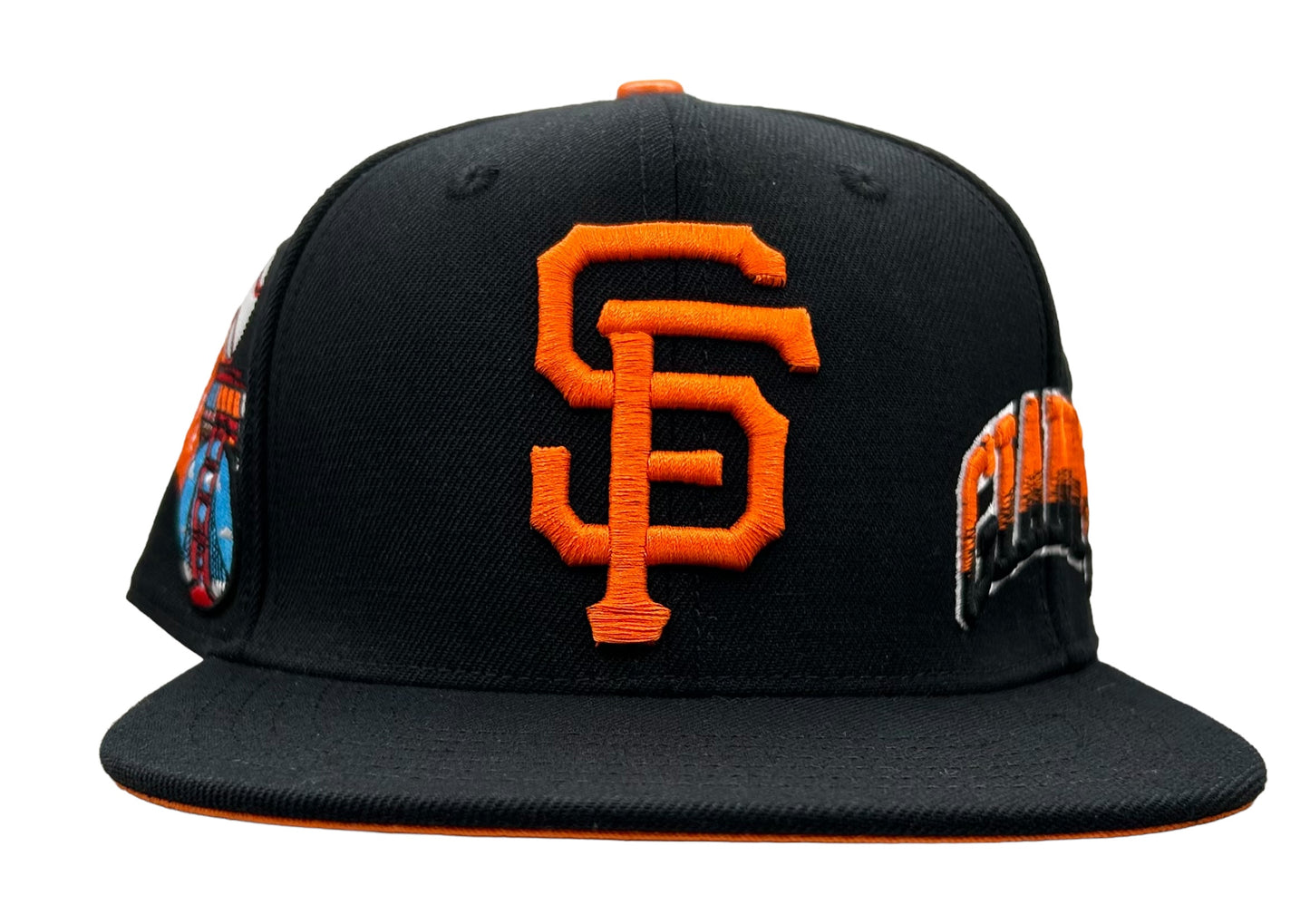 NEW San Francisco Giants PRO STANDARD SnapBack Hat Side Script Logo Flat Brim