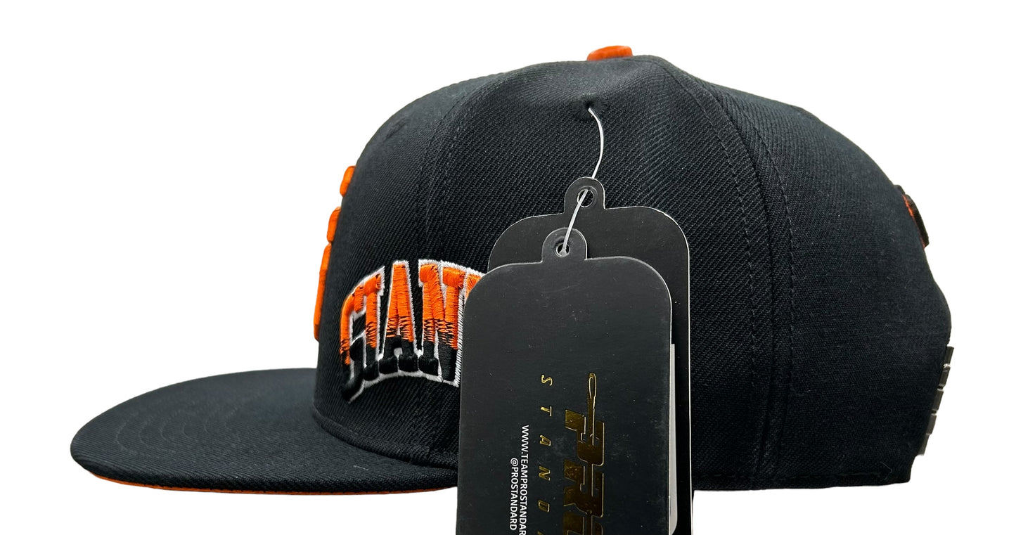 NEW San Francisco Giants PRO STANDARD SnapBack Hat Side Script Logo Flat Brim