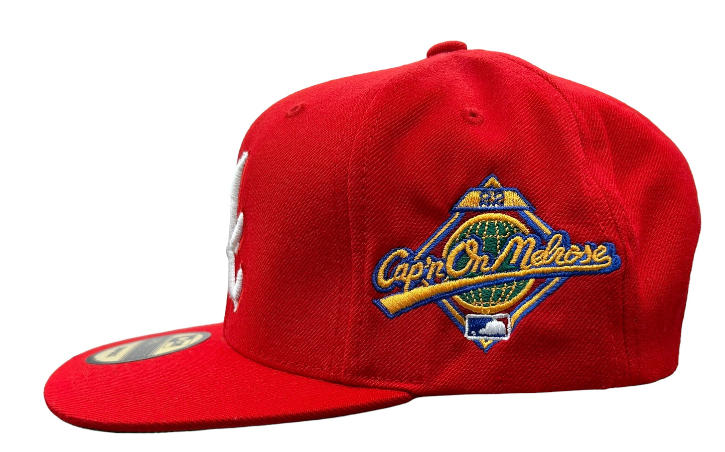 NEW Atlanta Braves Capn On Melrose Red SnapBack Hat Green UV Men’s  OSFM