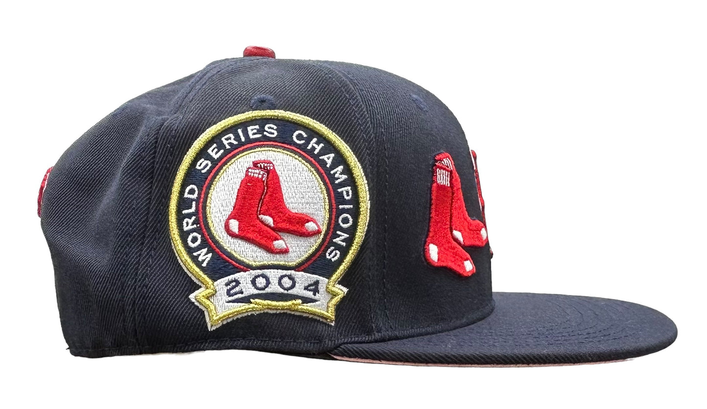 NEW Boston Red Sox PRO STANDARD SnapBack Hat 2004 World Series Champs Pink UV