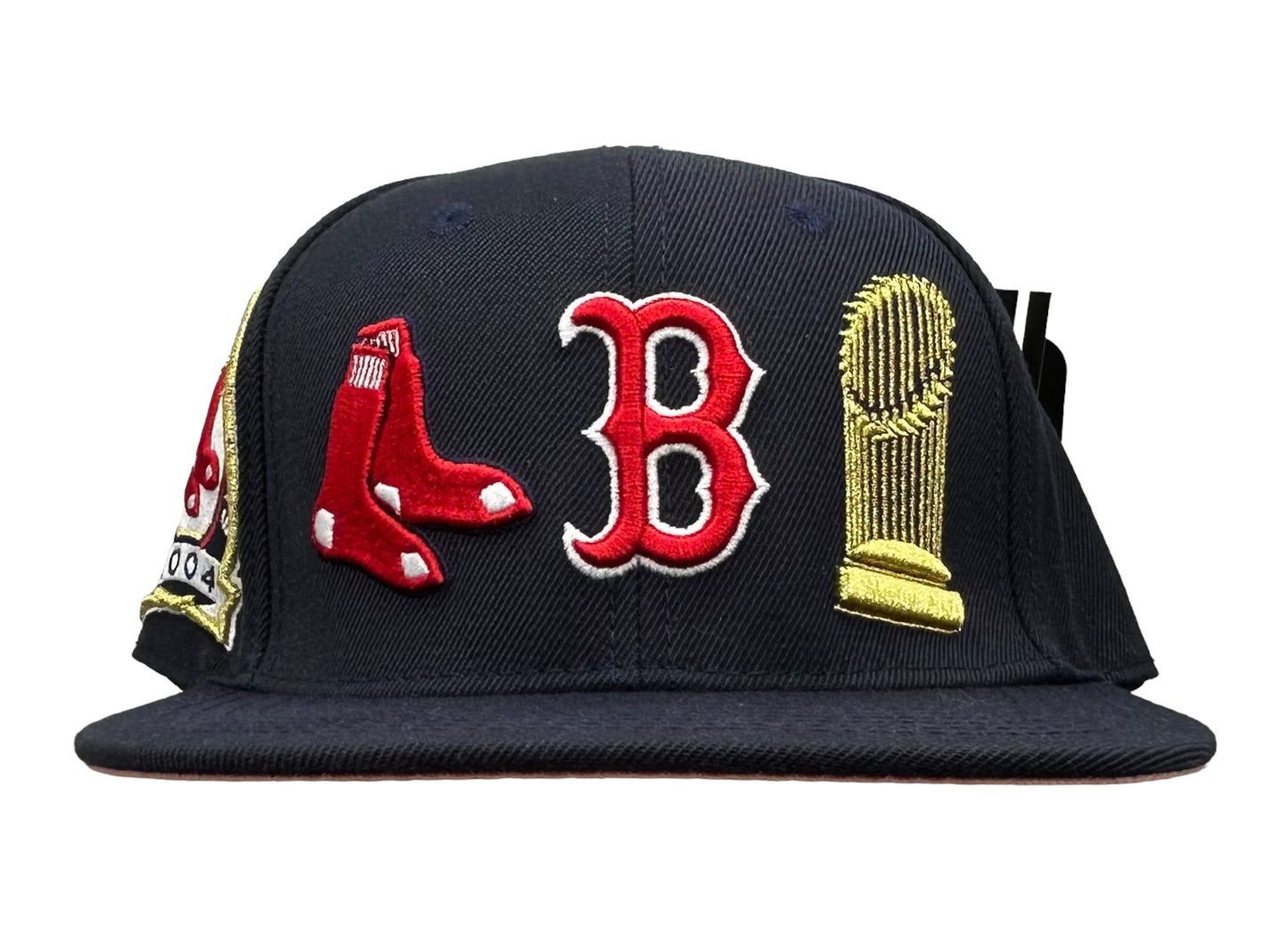 NEW Boston Red Sox PRO STANDARD SnapBack Hat 2004 World Series Champs Pink UV