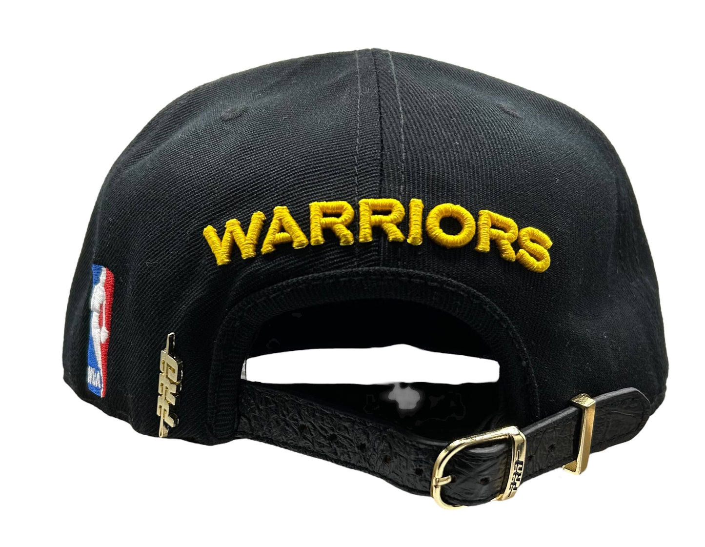 NEW Golden State Warriors PRO STANDARD Leather Strapback Hat With Leather Trim