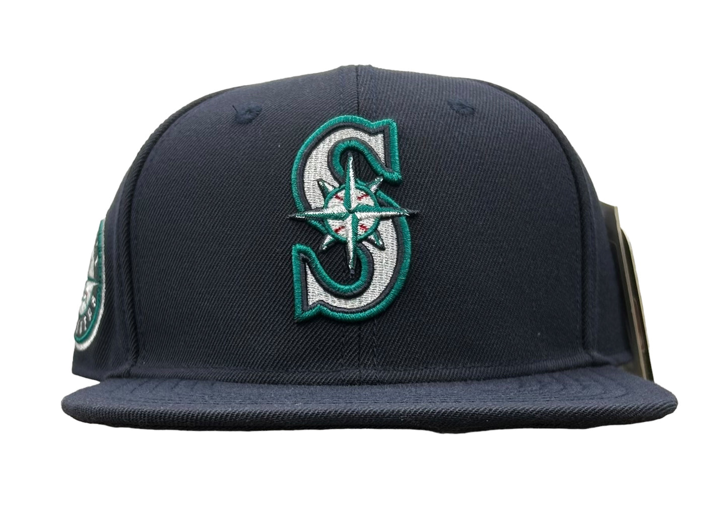 NEW Seattle Mariners PRO STANDARD Classic Logo SnapBack Hat Navy Blue Flat Brim