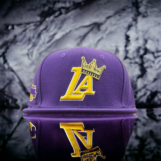 NEW Los Angeles Lakers PRO STANDARD SnapBack Hat Purple Mens Flat Brim Cap