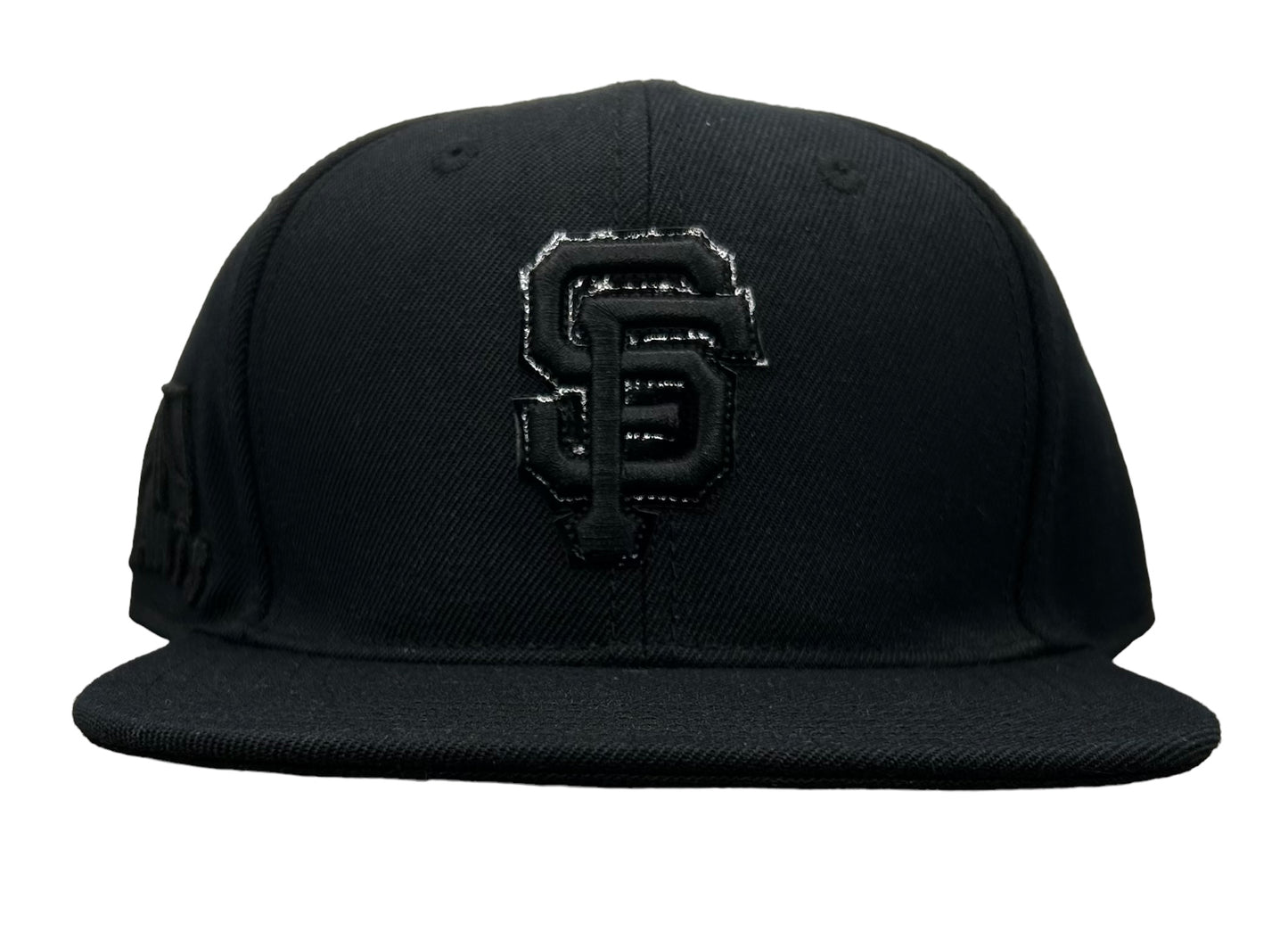 NEW San Francisco Giants PRO STANDARD Triple Black SnapBack Hat Flat Visor