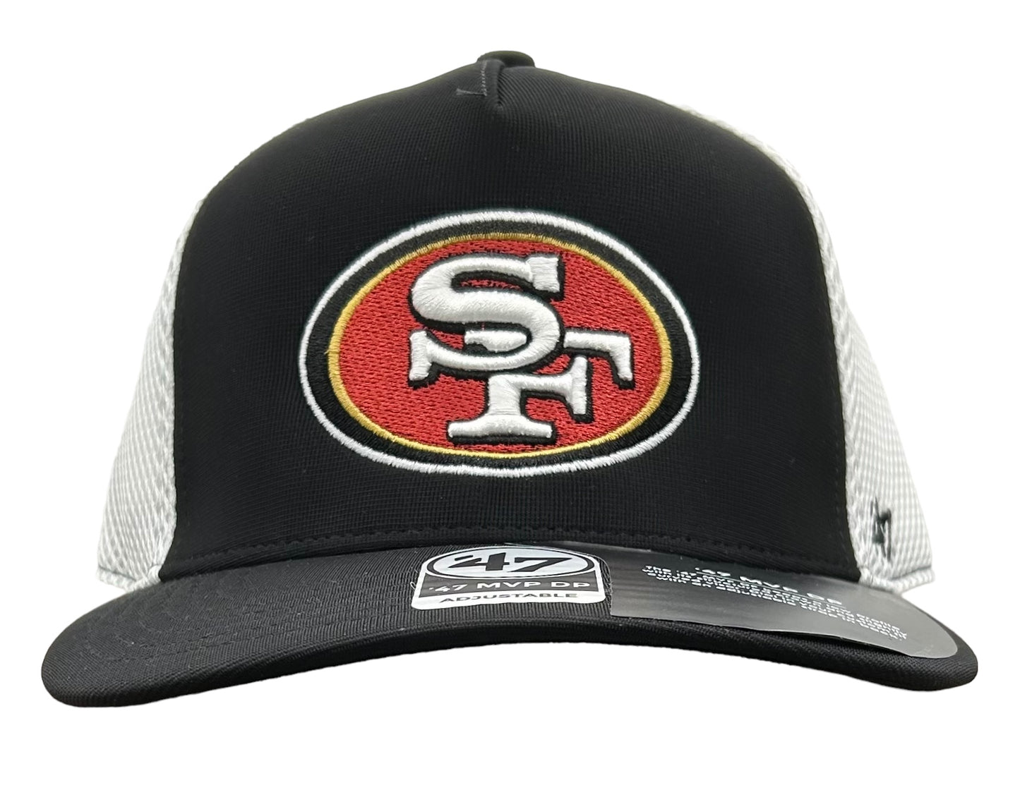 NEW NFL San Francisco 49ers 47 Brand  MVP DP Net Trucker SnapBack Hat OSFM